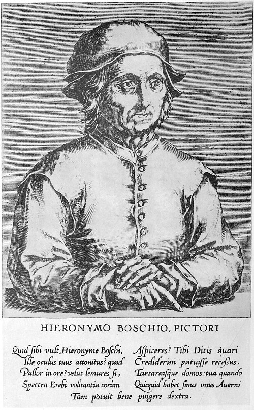 Portrait of Hieronymus Bosch by Cornelis Cort
