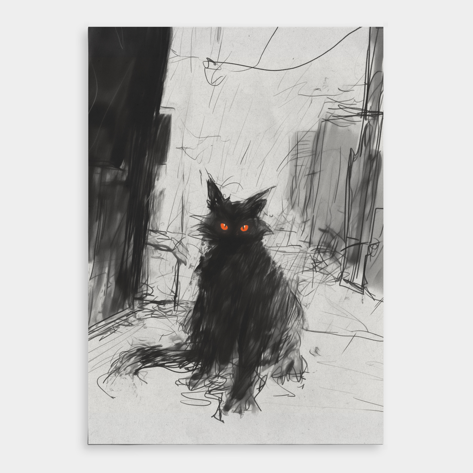 Alley Cat Print Hari Ren Arts