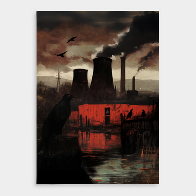 Ashengrave Coal Power Station Print