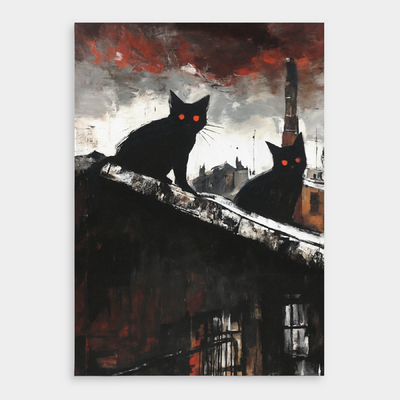 Cats On A Roof Nearby Locke House (July 2025) Print