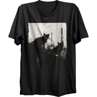 Cats On A Roof Nearby Locke House T-Shirt
