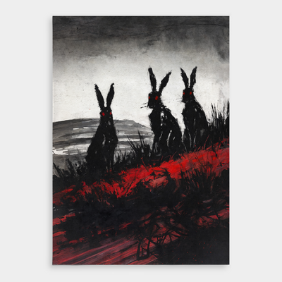 Hob, Puddle, Loom On The Moors Print