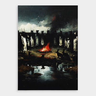 Intake of the Forgotten, the Moorfolk Gathering at the Pipeworks Print