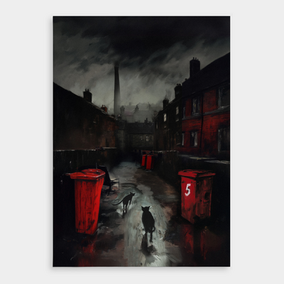 Round the Backs of Mill Street Print