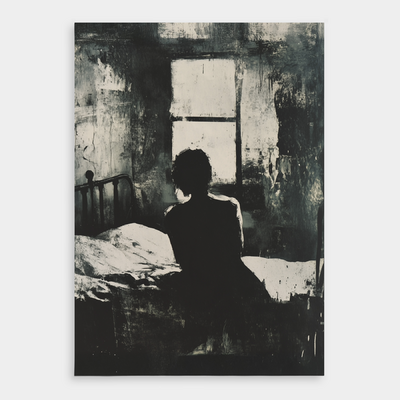 Sitting in the Middle Waiting Print