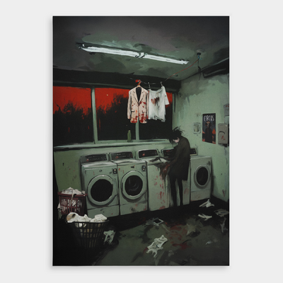 Soap And Slop Launderette Print