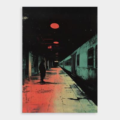 Victoria Station, Manchester Print